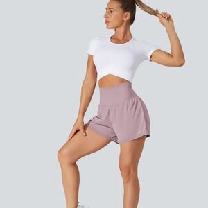 HALARA High Waisted Athletic Shorts With Built-in Compression - Never Worn